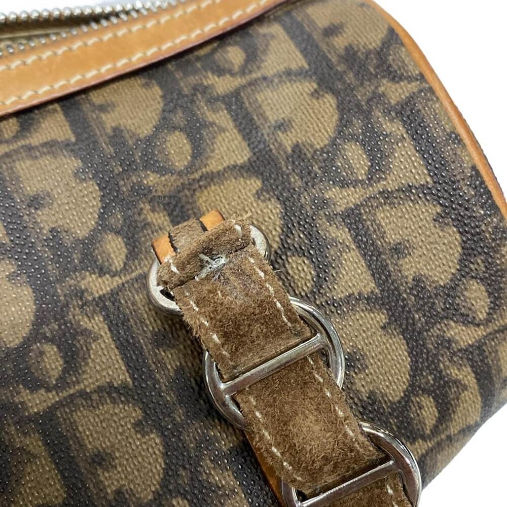 Christian Dior DIOR/ChristianDior Romantique Handbag Brown Black PVC Leather - Picture 12 of 15